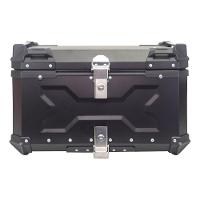 Bau Moto Traseiro 60 Litros 2 Capacetes Preto Tronos - 1