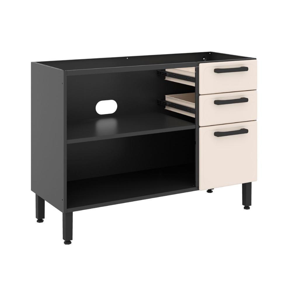 Balcão De Cozinha Aço S/ Tampo 2 Gav 3 Pts Estilo Bertolini - 4