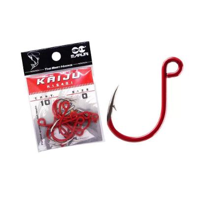 Anzol Maruri Kaiju Red Vermelho Olho Virado Tamanho N2/0