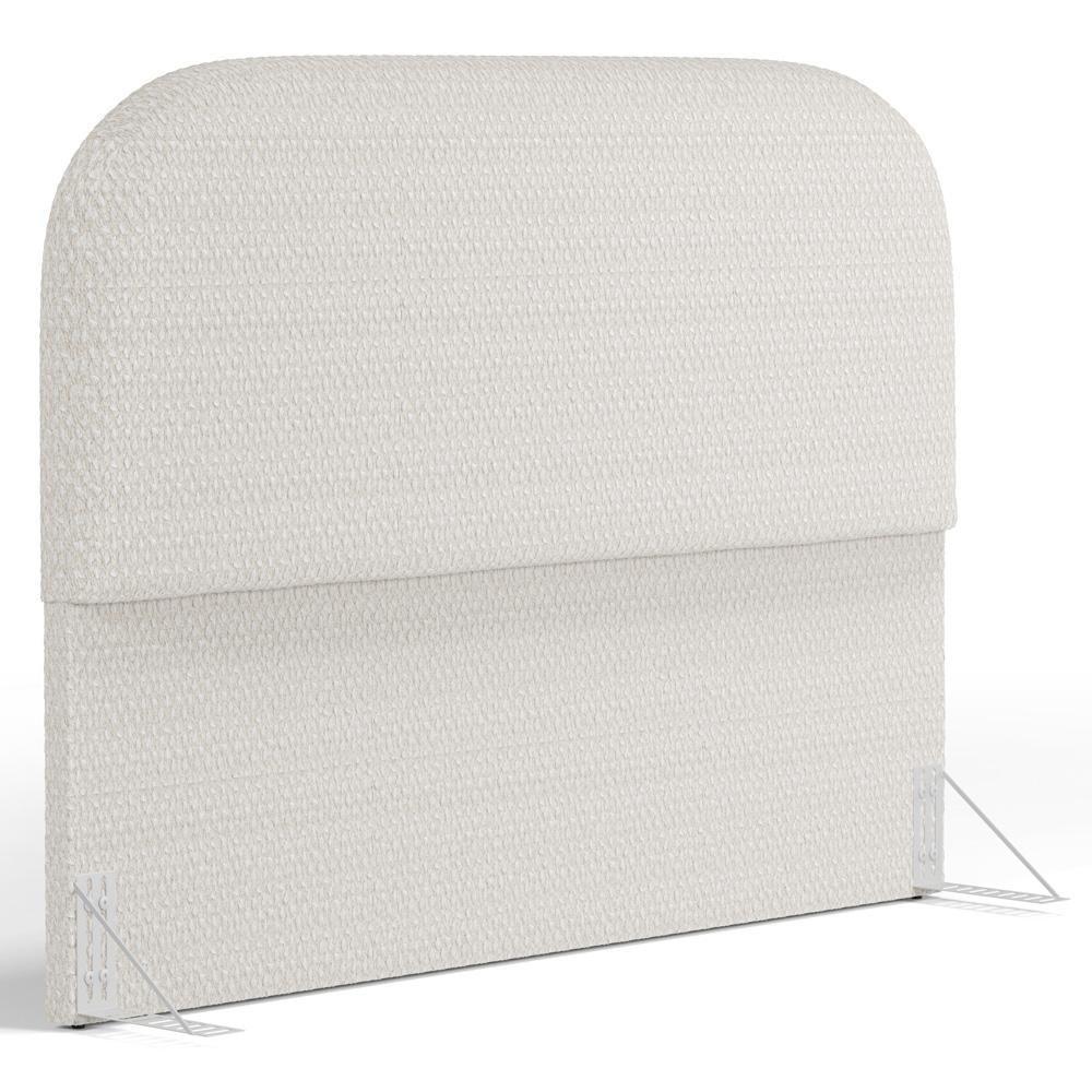 Cabeceira Cama Box Casal 140cm Orgânica Lanna W01 Bouclê Cru - Lyam Decor - 1