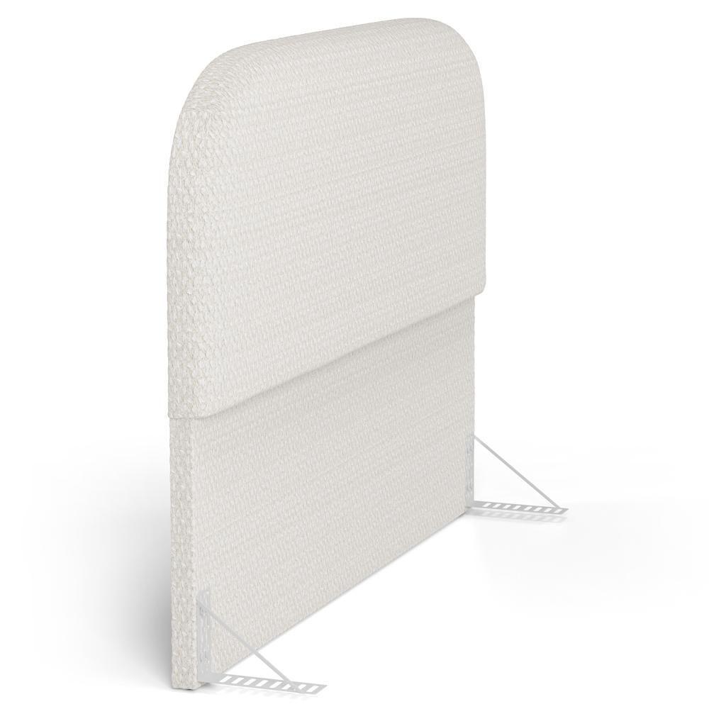 Cabeceira Cama Box Casal 140cm Orgânica Lanna W01 Bouclê Cru - Lyam Decor - 6