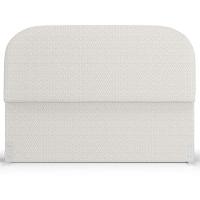 Cabeceira Cama Box Casal 140cm Orgânica Lanna W01 Bouclê Cru - Lyam Decor - 3