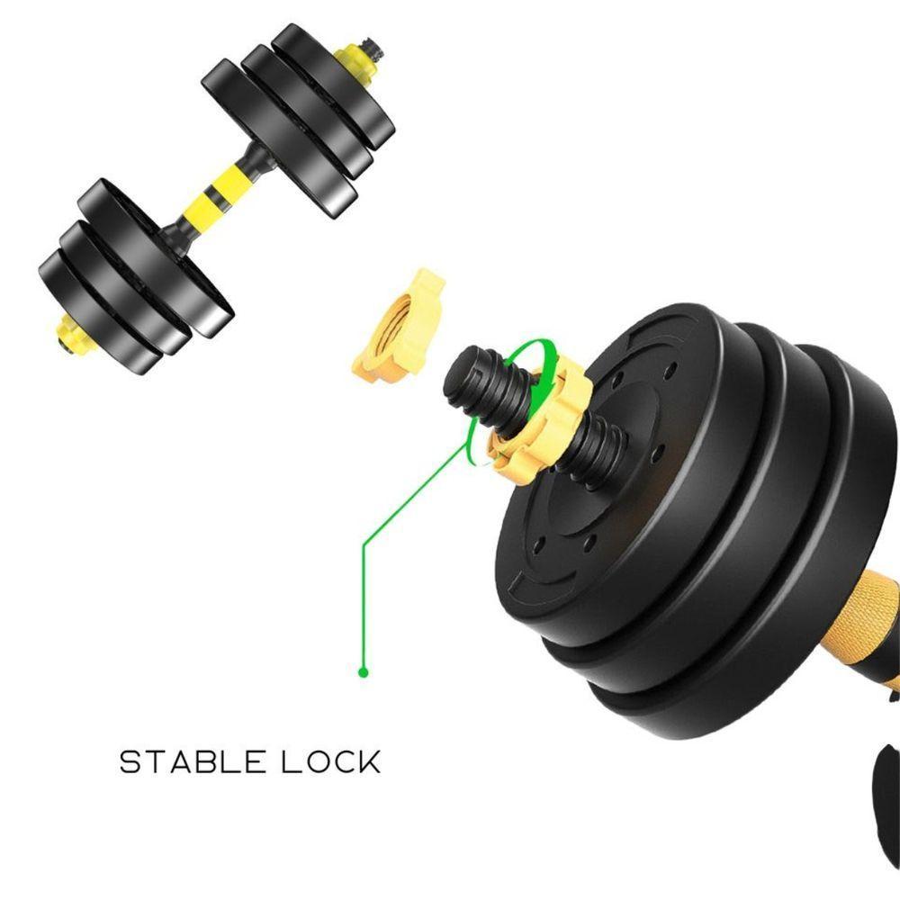 Kit Halteres 3 Em 1 Ajustável Com Barras E Anilhas Ahead Sports Treino De Força - 5