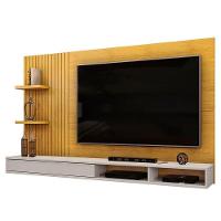 Painel Para Tv Suspenso Bento Cedro Bali E Aparador Para Sala Pilar Bali – Dj Móveis - 2