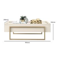 Painel Para Tv Nando Freijó Off White Com Aparador Para Sala Petri E Mesa De Centro Petri Off White – Dj Móveis - 8