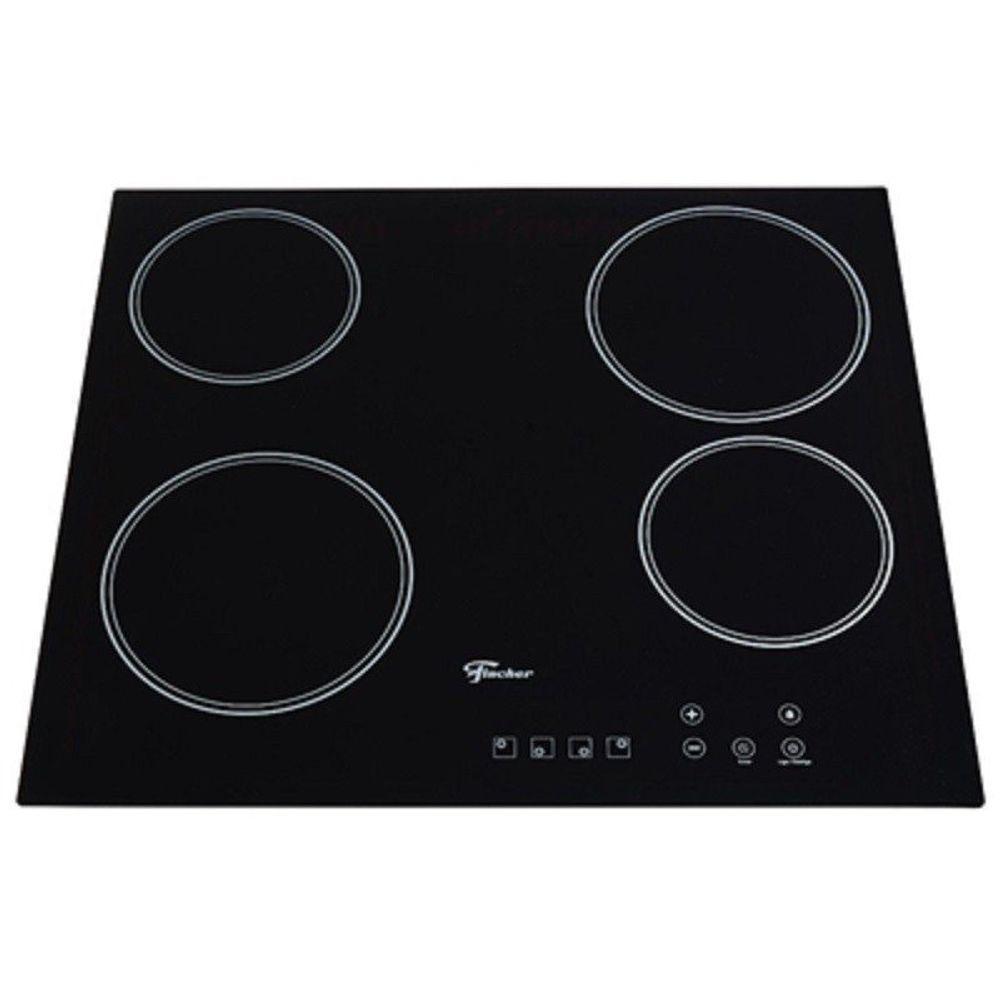 Fogão Cooktop Fischer 4 Queimadores Elétrico Mesa Vitrocerâmica 30006-73476 220v - 1