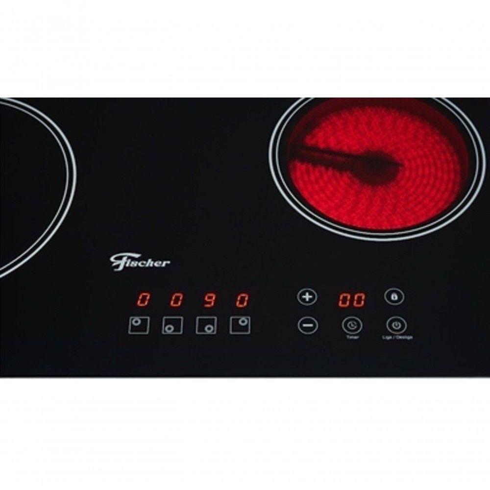 Fogão Cooktop Fischer 4 Queimadores Elétrico Mesa Vitrocerâmica 30006-73476 220v - 2