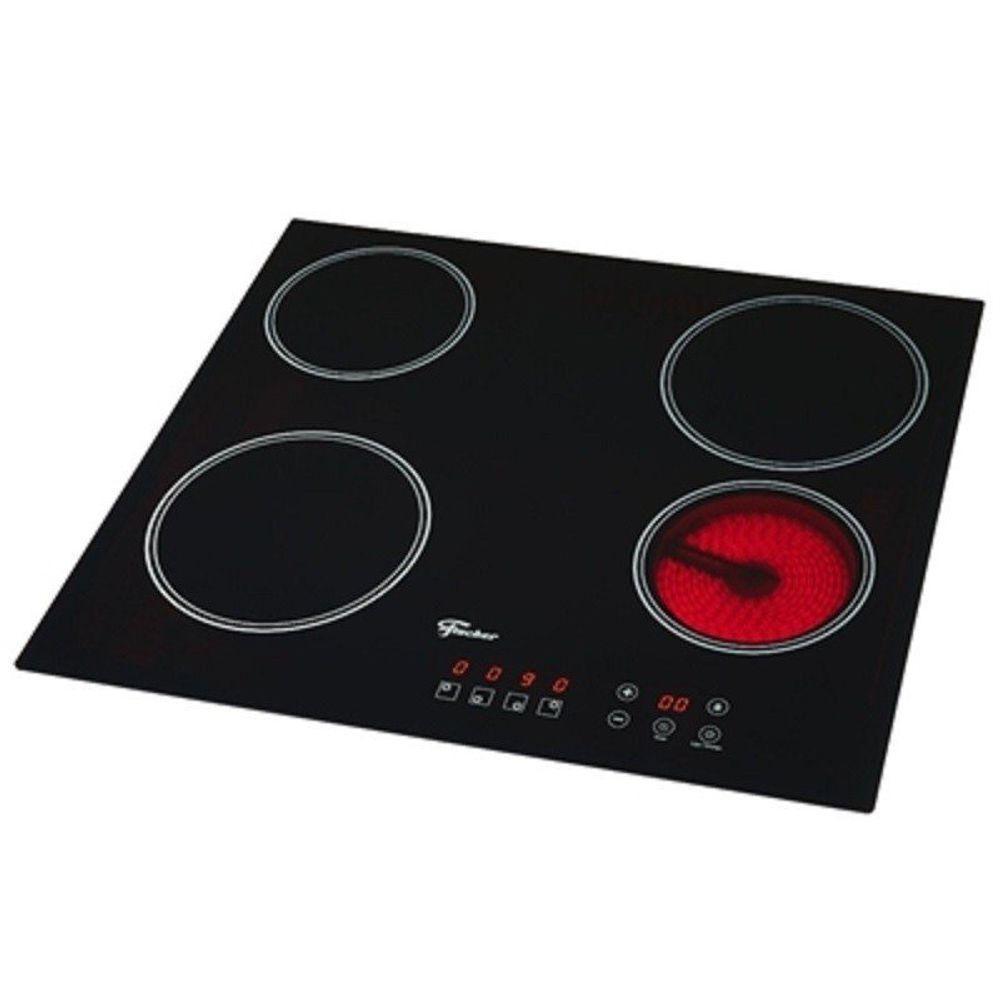 Fogão Cooktop Fischer 4 Queimadores Elétrico Mesa Vitrocerâmica 30006-73476 220v - 3
