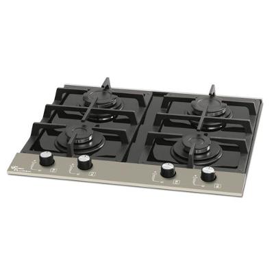 Fogão Cooktop a Gás Fischer Platinium 4 Queimadores 20874 Vidro Temperado Preto Bivolt