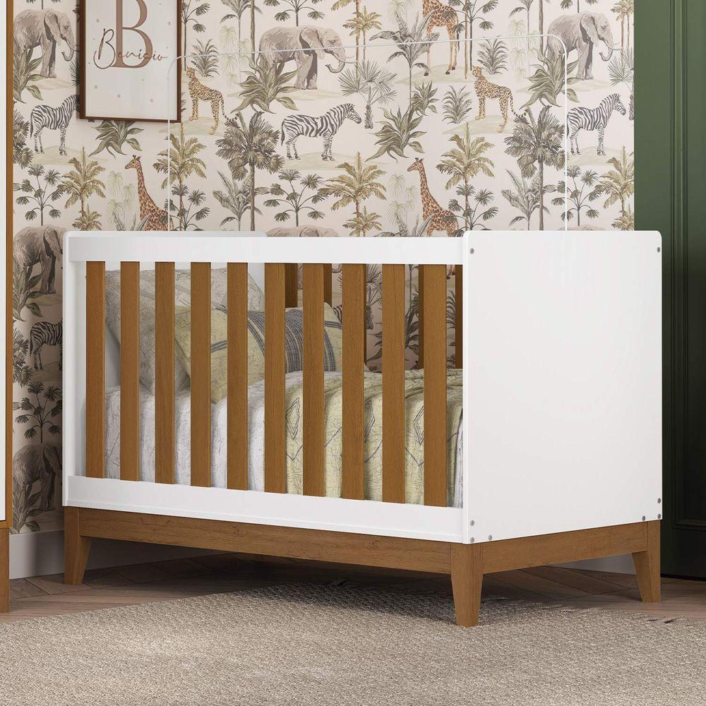 Berco Americano Para Quarto Flip Branco Com Sanava - 2