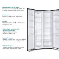 Geladeira 434L Philco Frost Free Inverter Side by Side PRF43A 220V