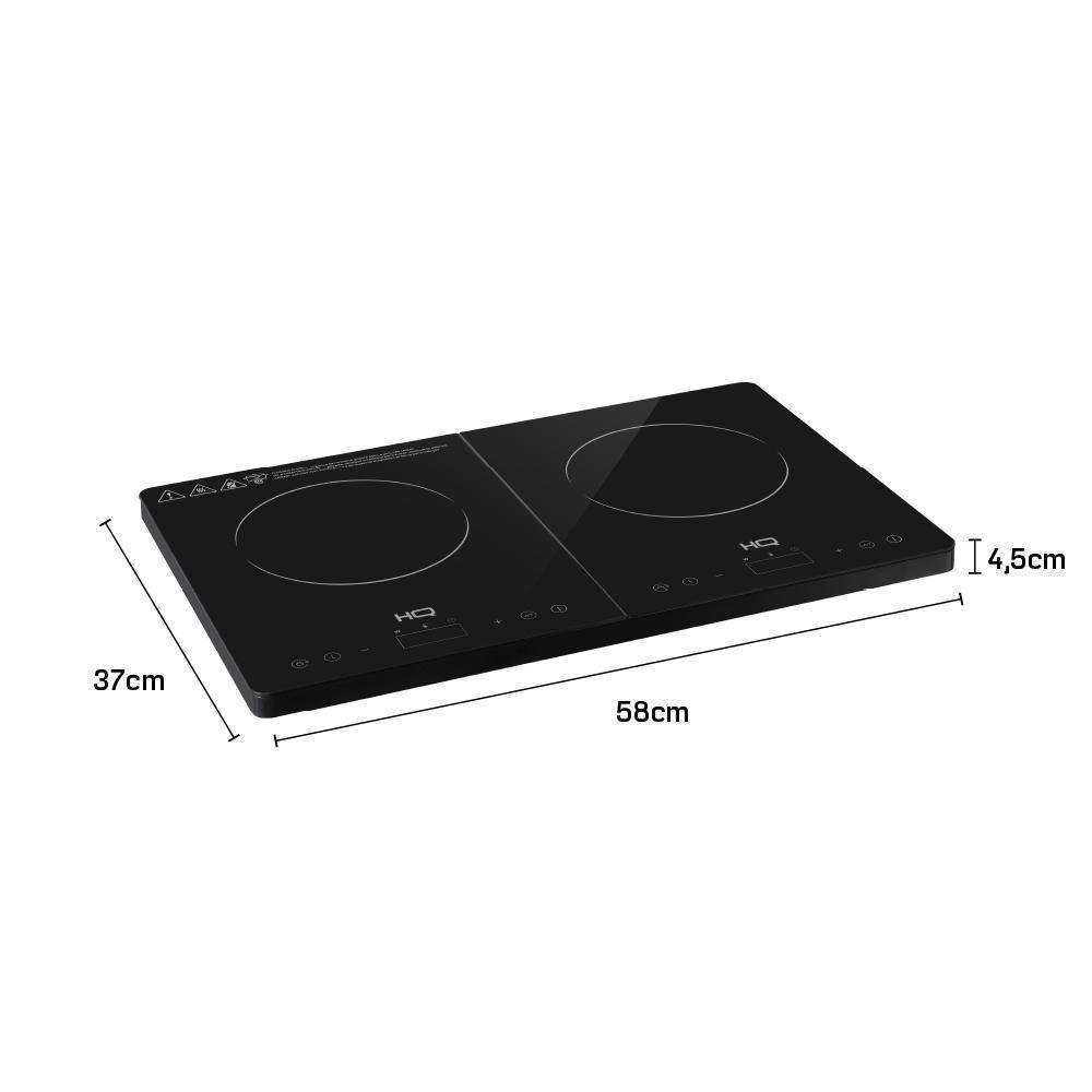 Cooktop De Indução HQ 2 Bocas Portátil 2000W Preto HQ-IDS3502 110V - 4