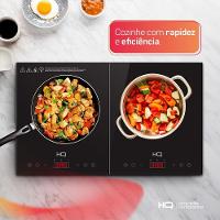 Cooktop De Indução HQ 2 Bocas Portátil 2000W Preto HQ-IDS3502 110V - 7