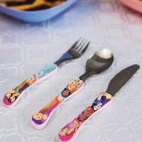 Kit Refeição Infantil Princesas Disney 6 Peças Prato Divisória, Tigela, Copo E Talheres - Tuut - 3