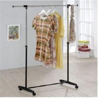 Arara Guarda Roupas Com Sapateira Portatil Cabideiro Regulavel Cromado Varal Com Rodinhas Completa - 6