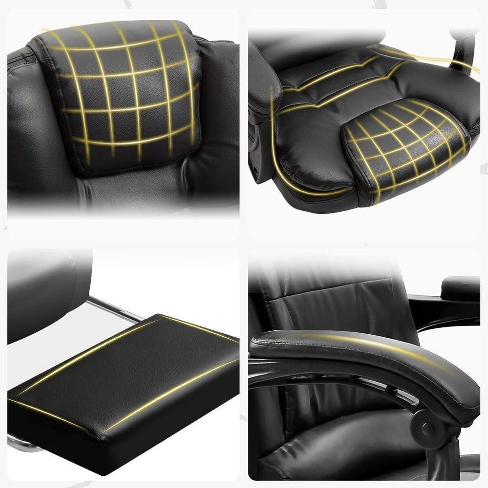 Cadeira De Escritório Cadeira De Com Apoio Para Os Pés E Encosto Ajustável - 5