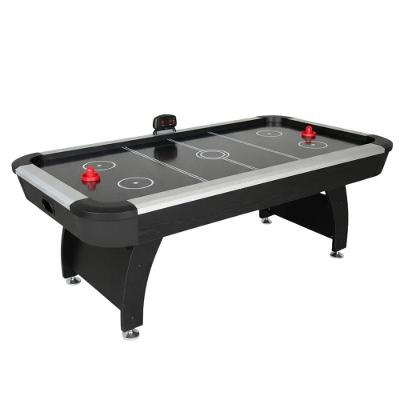 Mesa De Air Hockey Profissional 220v Aero Game Preta Com Pontuação Eletrônica