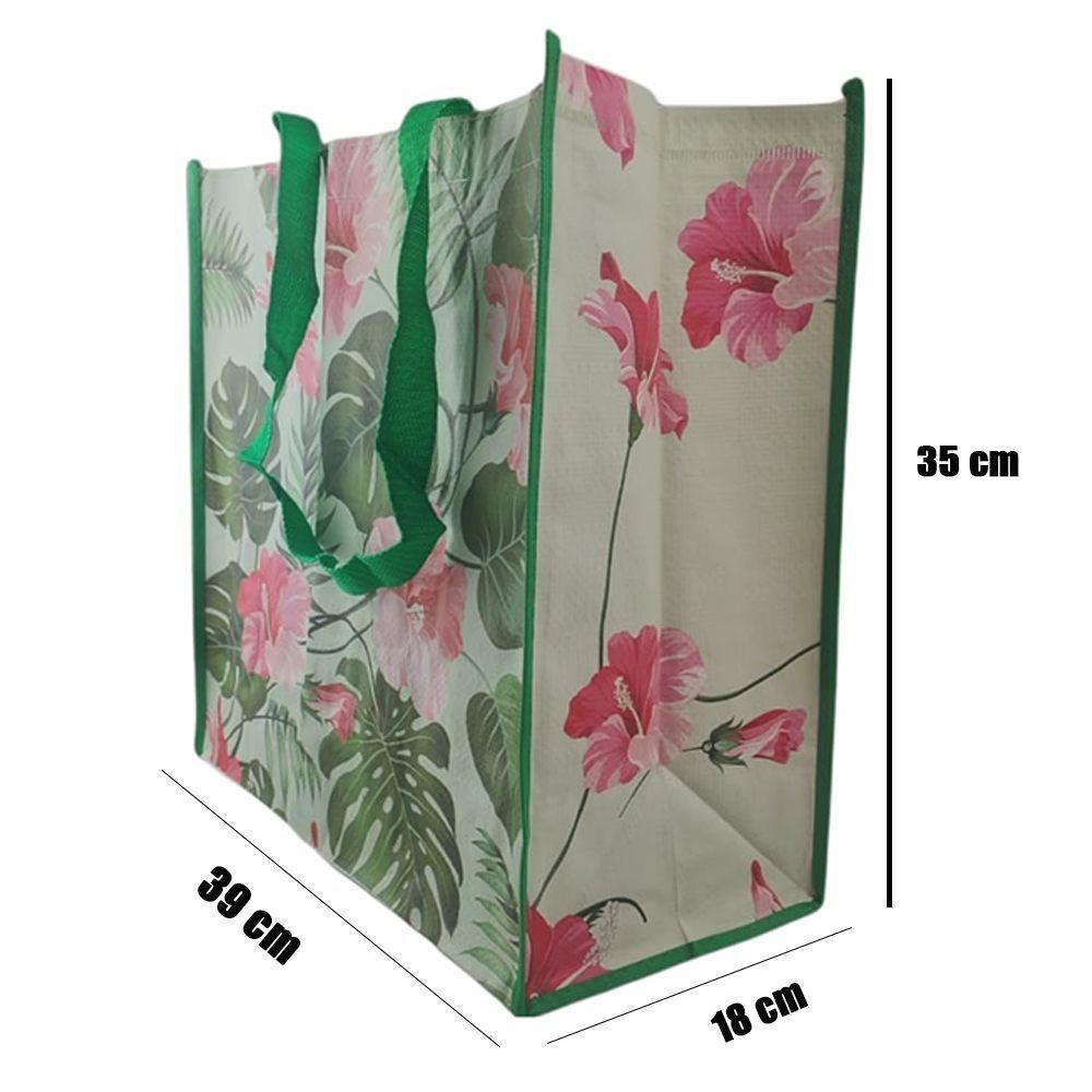 Bolsa Ecologica Ecobag Sacola Ombro 50 Unidades Retornavel Mercado Dobravel Compras Reutilizavel - 3