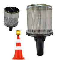 Sinalizador Viario Solar Cone Rodovia Estrada Obra Sinalizaçao Transito Estacionamento Segurança Acidentes Alerta Aviso - 1