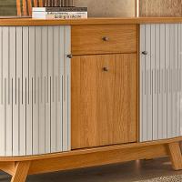 Balcão Aparador Buffet Sala De Estar 136cm Wylan Cinamomo/off White M20 - D'rossi