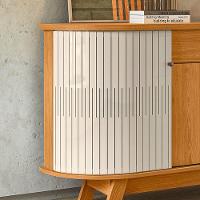 Balcão Aparador Buffet Sala De Estar 136cm Wylan Cinamomo/off White M20 - D'rossi - 5