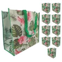 Bolsa Ecologica Ecobag 10 Unidades Sacola Ombro Retornavel Mercado Dobravel Compras Reutilizavel - 1