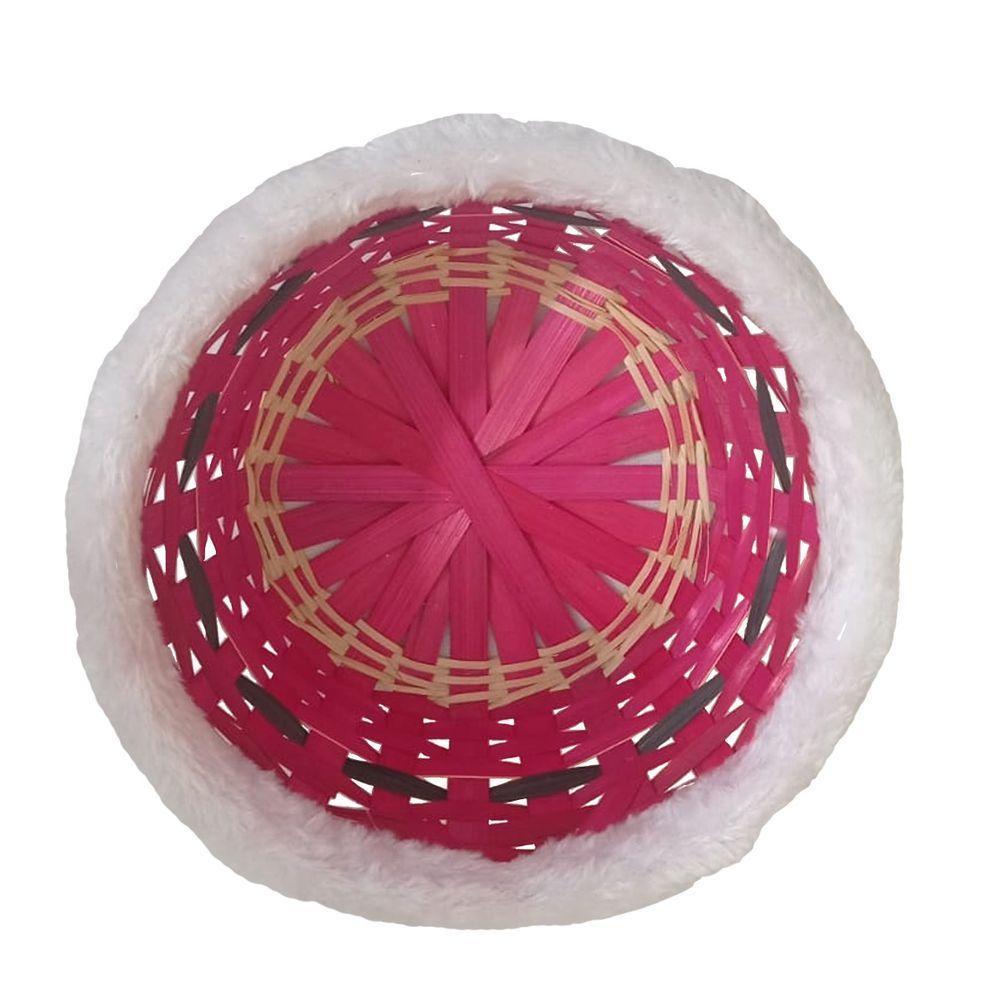 Cesta De Vime Natal Médio - 23cm X 12cm - 2