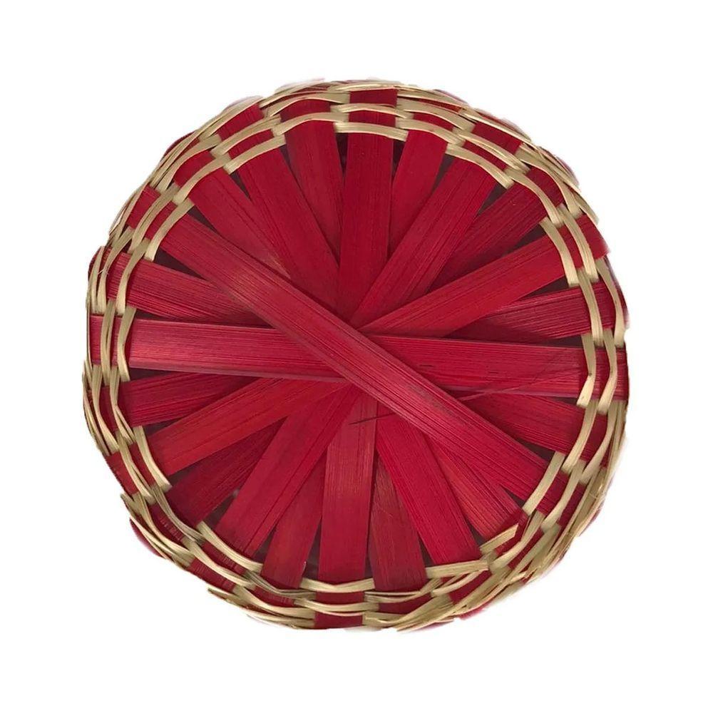 Cesta De Vime Natal Médio - 23cm X 12cm - 3
