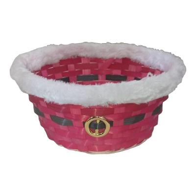 Cesta De Vime Natal Médio - 23cm X 12cm