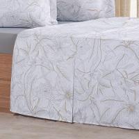 Jogo De Cama Casal 4 Pçs 200 Fios 100% Algodão 140x190x35cm Dessin - 5