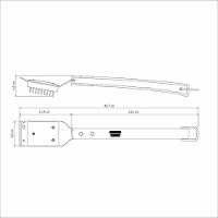 Escova Para Grelhas Tramontina Churrasco 46,7cm Em Inox E Cabo De Madeira - 4