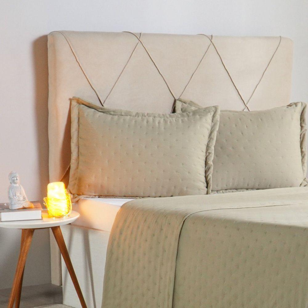 Kit Colcha King Miraggio New Soft 100% Poliéster 260x280cm Folha Seca - 2