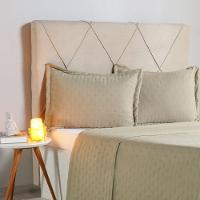 Kit Colcha King Miraggio New Soft 100% Poliéster 260x280cm Folha Seca - 2