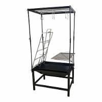 Estação Churrasco Fogo De Chão Lareira Grelha Aço E Varal - 2