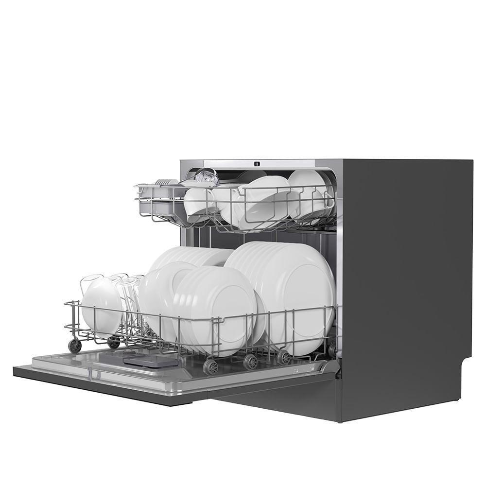 Lava Louças 8 Serviços Cinza Touch Plus Midea MDWTF08S1 - 110V - 5