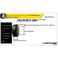 Kit 2 Pneus Dunlop 185/65r15 Sport Fm800 Preto - 6