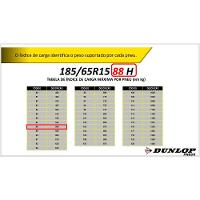 Kit 4 Pneus Dunlop 185/65r15 Sport Fm800 Preto - 7