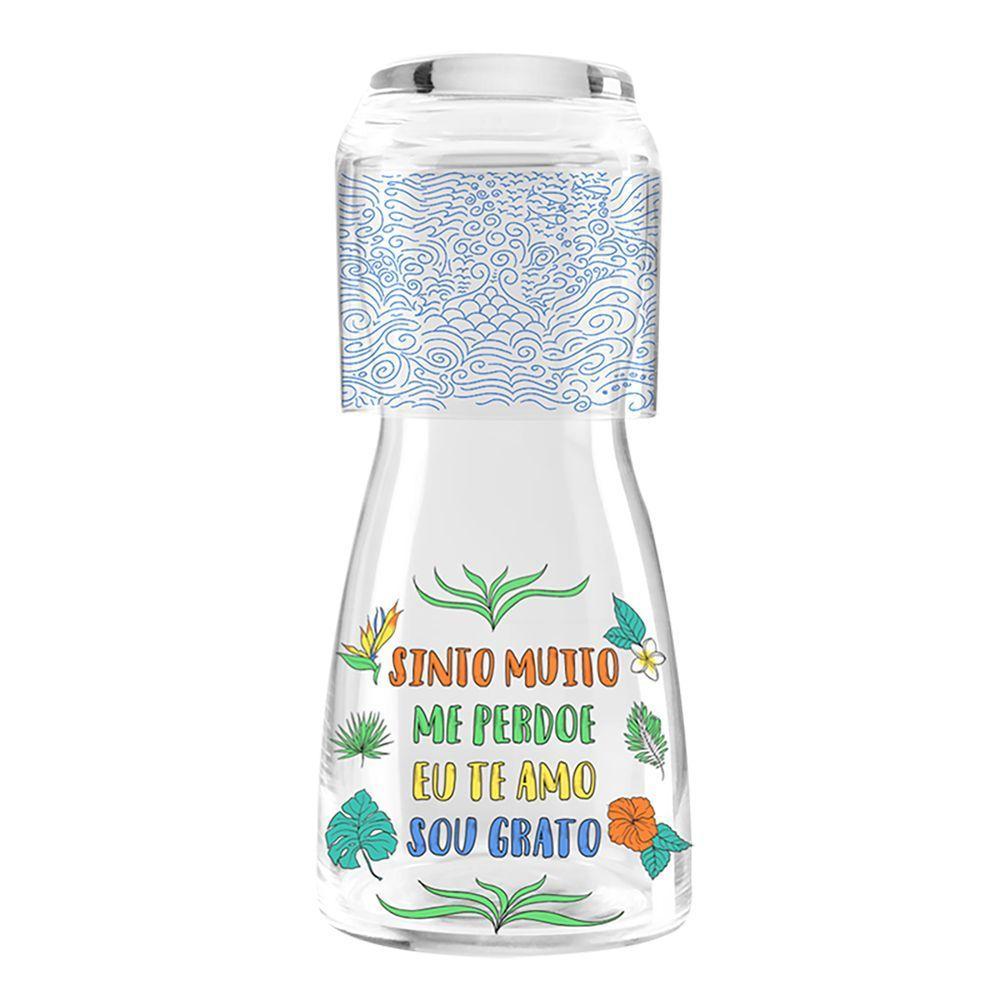 Moringa De Vidro Com Copo - Ho'oponopono - 1