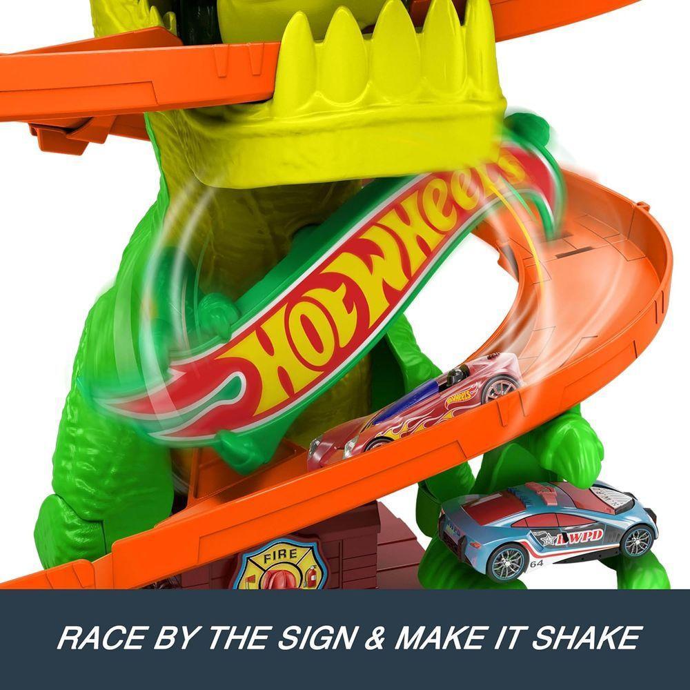 Hot Wheels Lets Race City Batalha T-rex - Mattel Jbm73 - 4