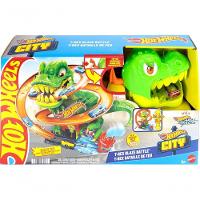 Hot Wheels Lets Race City Batalha T-rex - Mattel Jbm73 - 1