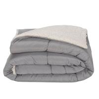 Kit 5 Pçs Coberdrom Casal King Soft Hipercal 400 Fios Dupla Face Cinza - 7