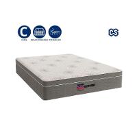 Cama Box Casal Suede + Colchão Molas Ensacadas Sleepnight 138x188x67 Preto - 2