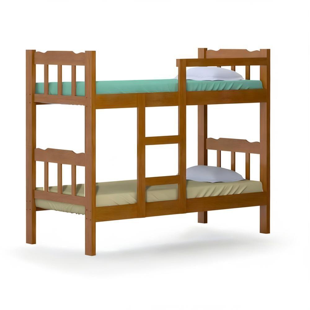 Beliche 2 Em 1 Com 2 Colchões Em Madeira Maciça Reforçada - 4