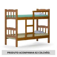 Beliche 2 Em 1 Com 2 Colchões Em Madeira Maciça Reforçada - 3