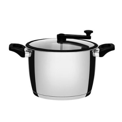 Pipoqueira Allegra Indução 22 Cm 5,6 L Em Aço Inox Com Fundo Triplo Tramontina 62658/220
