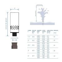 Bico Geiser 3" Efeito Espuma Para Fonte E Chafariz Entrada 32mm - Inaqua - 5