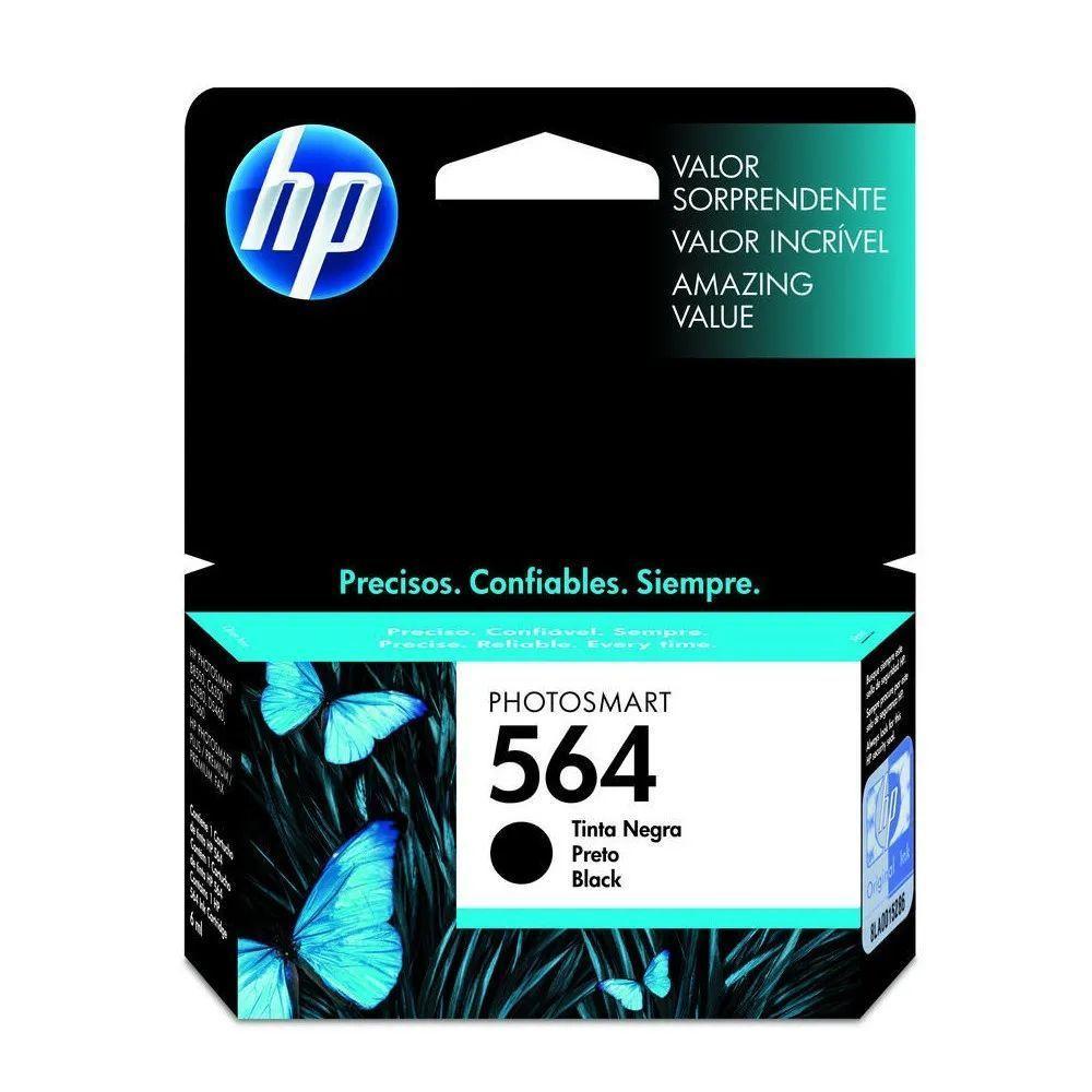 Cartucho Hp 564 Cb316wl Preto | C6380 | D5460 | B8850 | Plus | Fax Original - 1