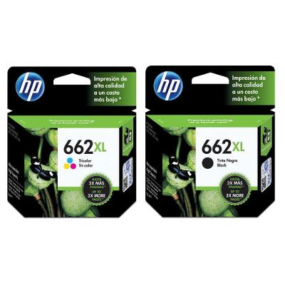 Cartucho De Tinta Hp 662xl Kit Preto E Color Cz105ab Cz106ab