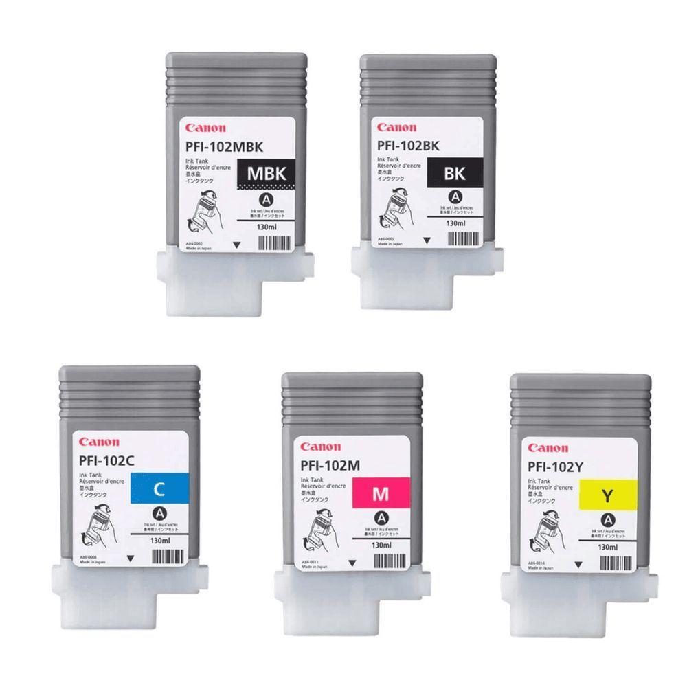 Kit De Cartucho Canon Pfi 102 4 Cores Pfi-102 Original - 1