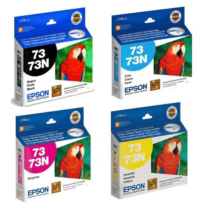 Cartucho Tinta Epson 73n T073120 Kit 4 Cores C79 Cx3900 Cx4900 Cx5900 Original